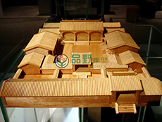 四合院木质模型
